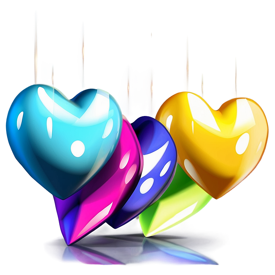 3d Heart Clipart Png 63