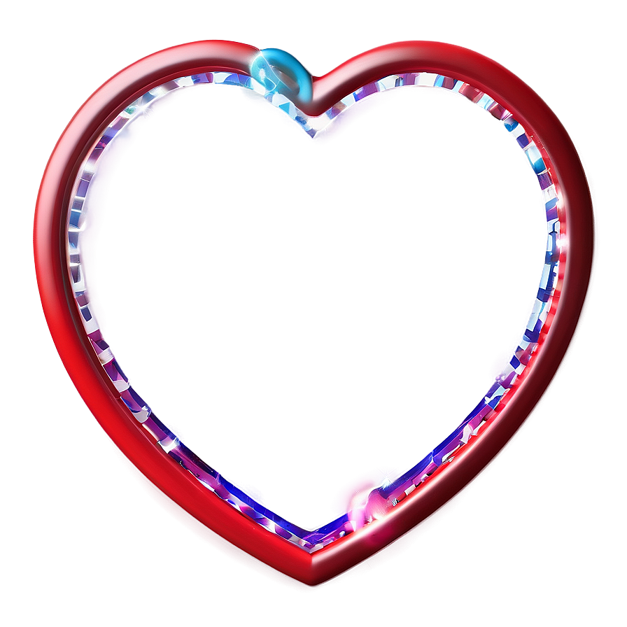 3d Heart Frame Png Rqq