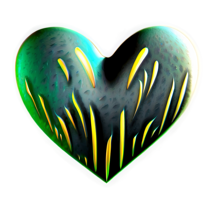 3d Heart On Fire Png 35