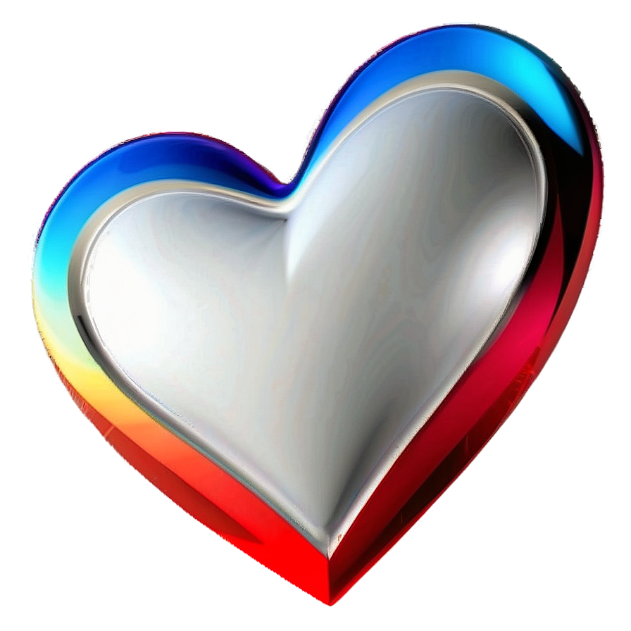 3d Heart Shape Png Bmq