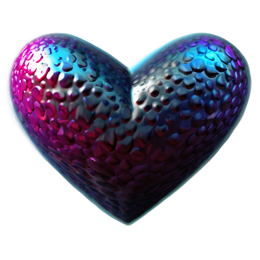 3d Heart Sticker Png Hob61