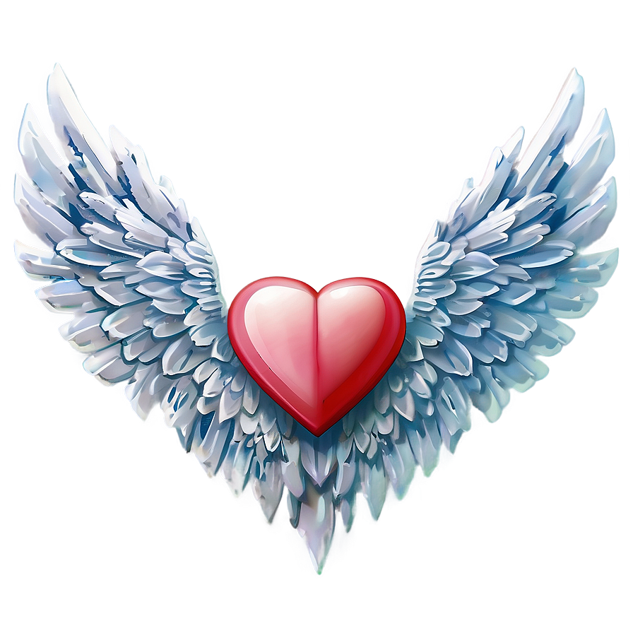 3d Heart With Wings Png Jye75