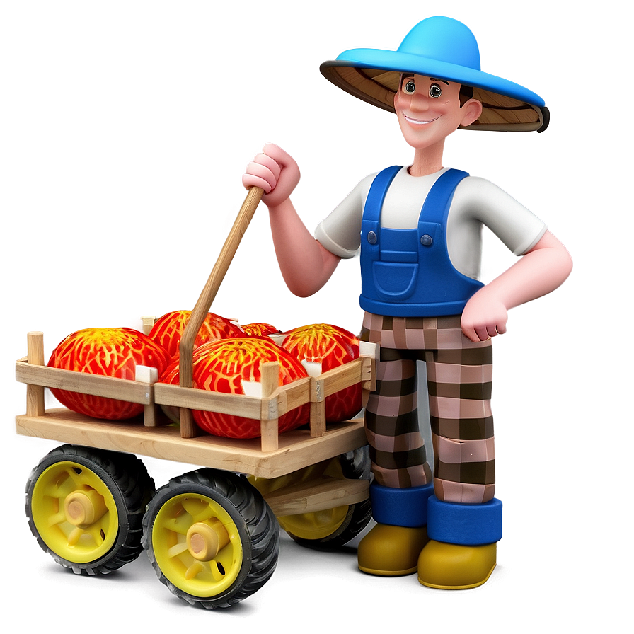 3d Man Farmer Png Kdx8