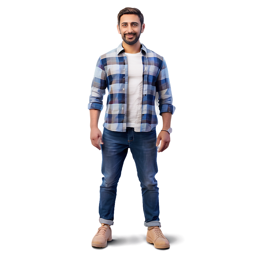 3d Man In Casual Clothes Png 10