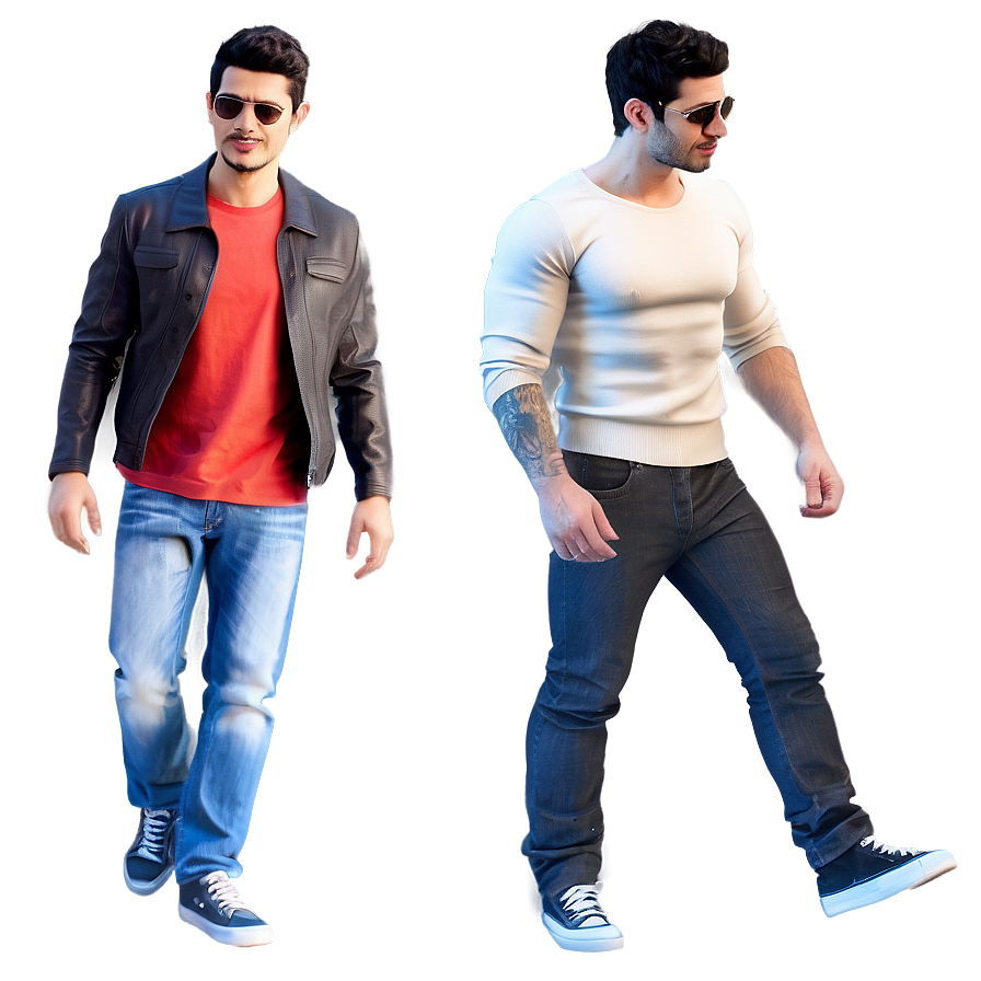 3d Man In Casual Clothes Png Sde