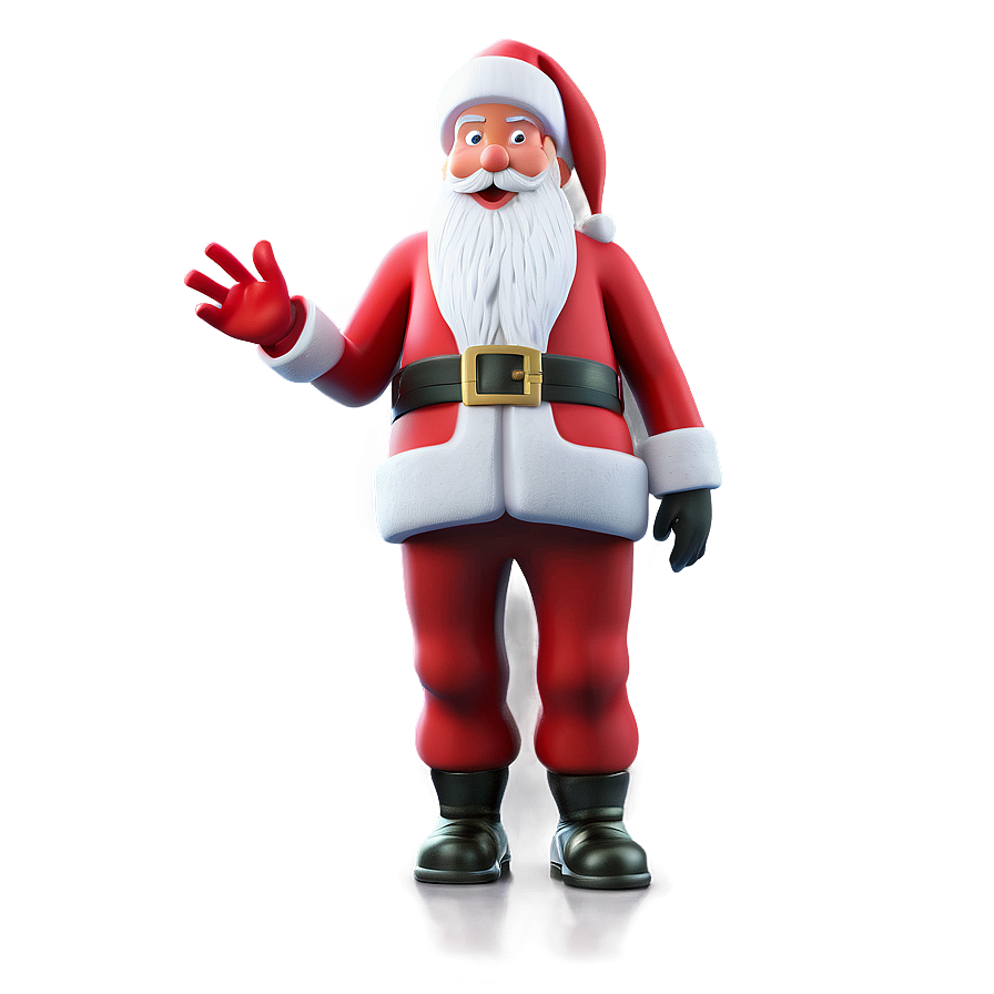 3d Man Santa Claus Png 64