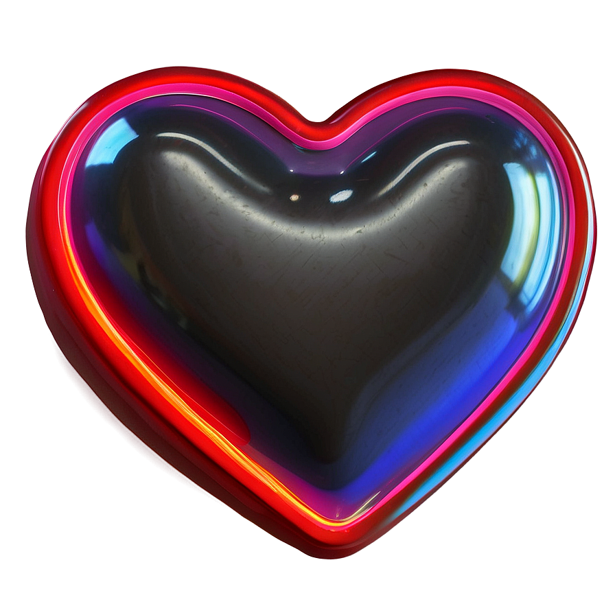 3d Neon Heart Png Fjy