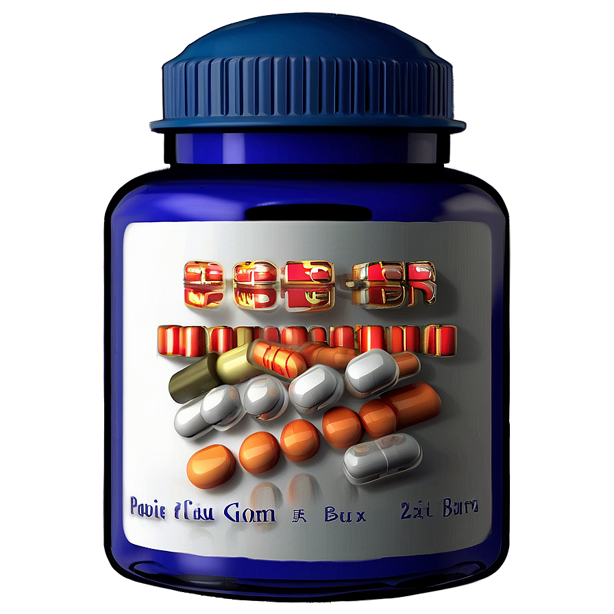 3d Pill Bottle Png 05252024