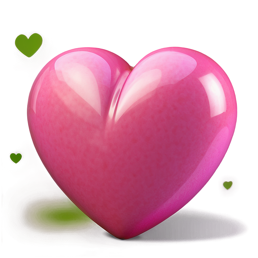 3d Pink Heart Emoji Png Anm66