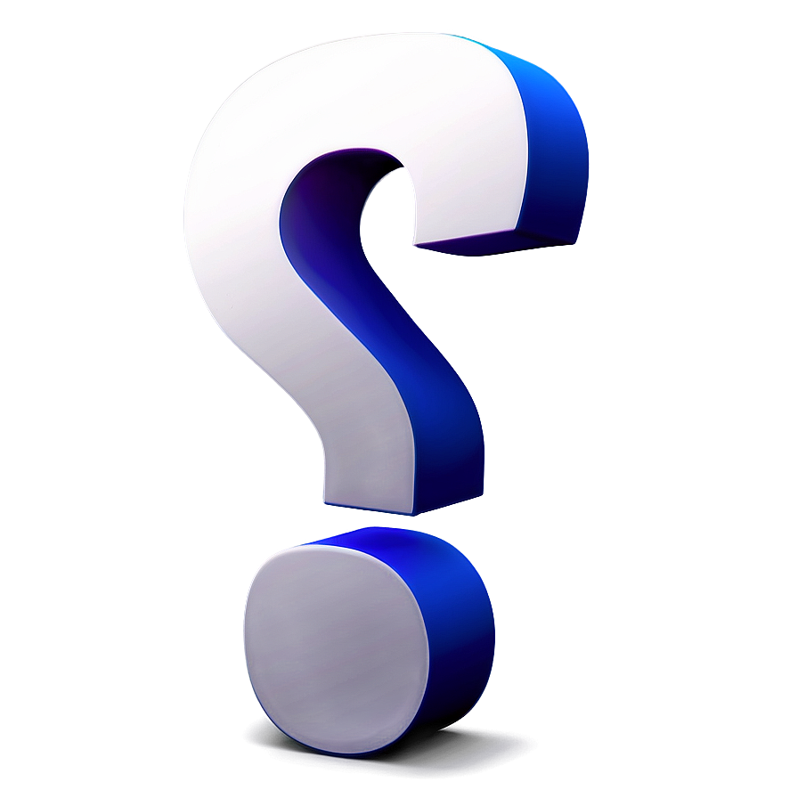 3d Question Mark Image Png Wuw14