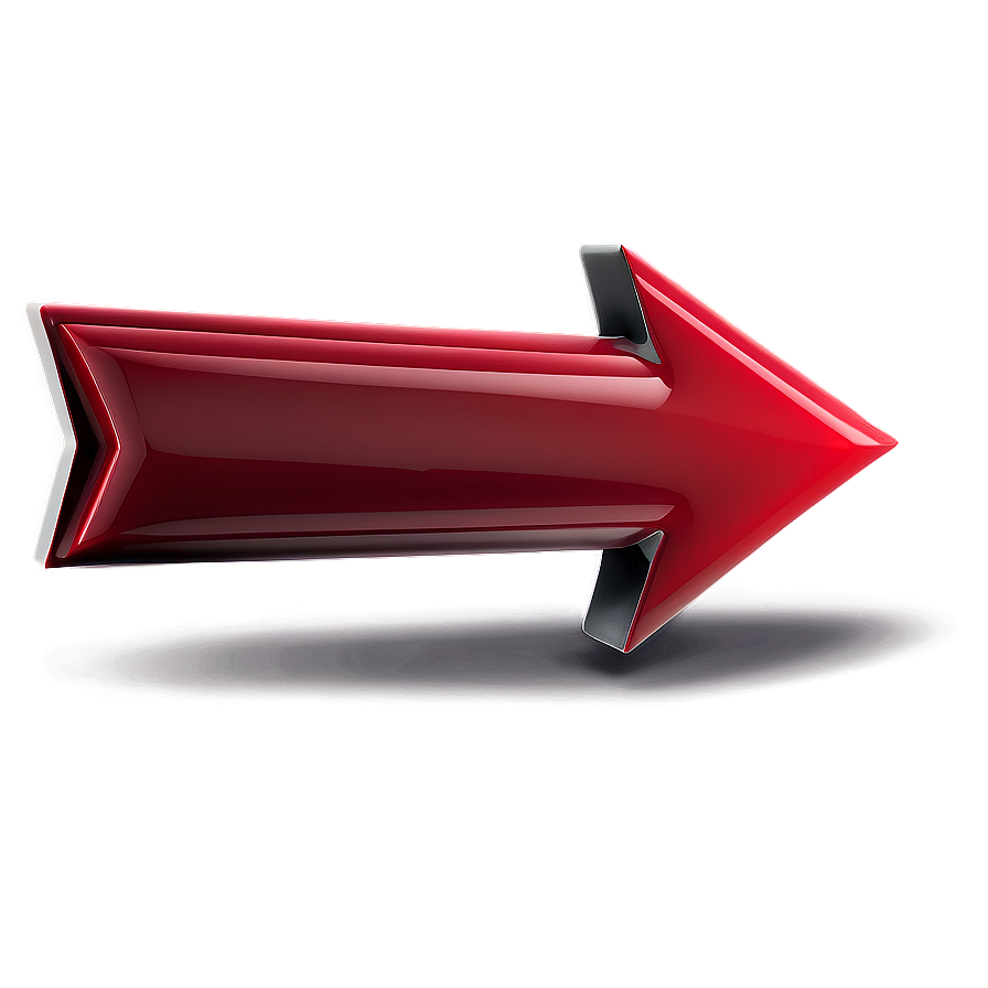 3d Red Arrow Transparent Png Mke