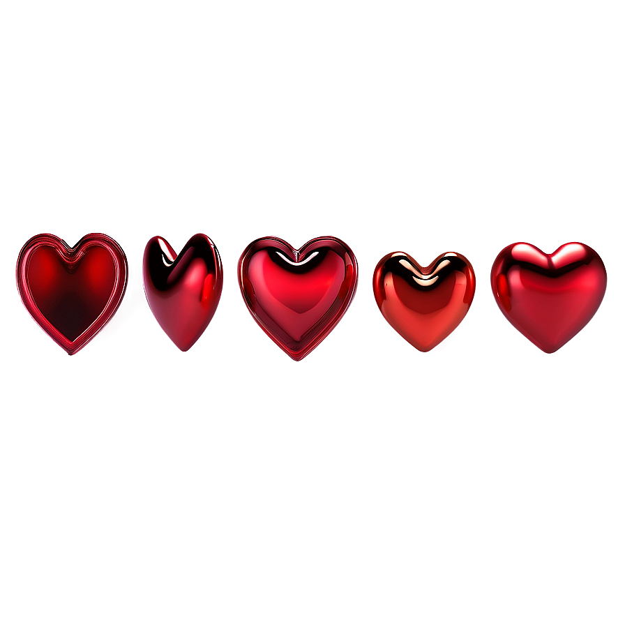 3d Red Heart Png Pnw
