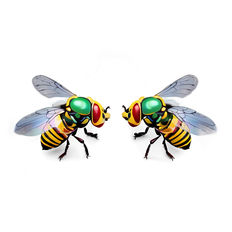 3d Render Flies Png 06122024