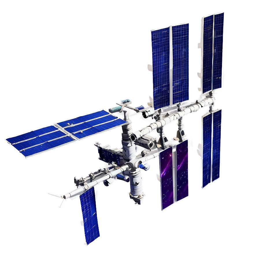 3d Render Of Iss In Space Png 06282024