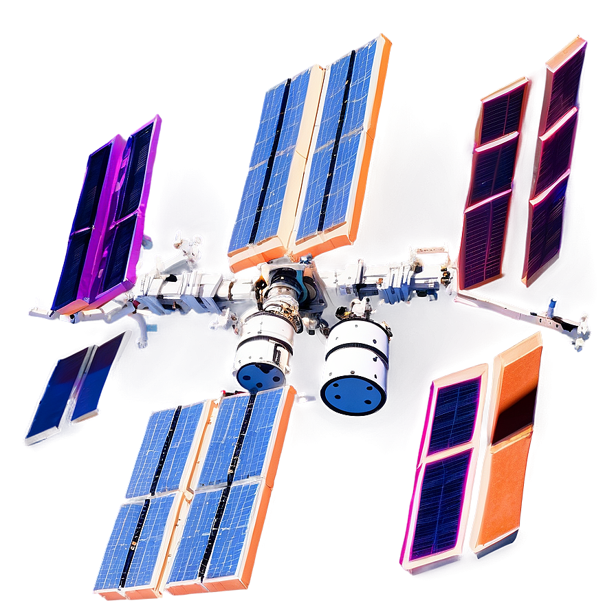 3d Render Of Iss In Space Png Cfy83