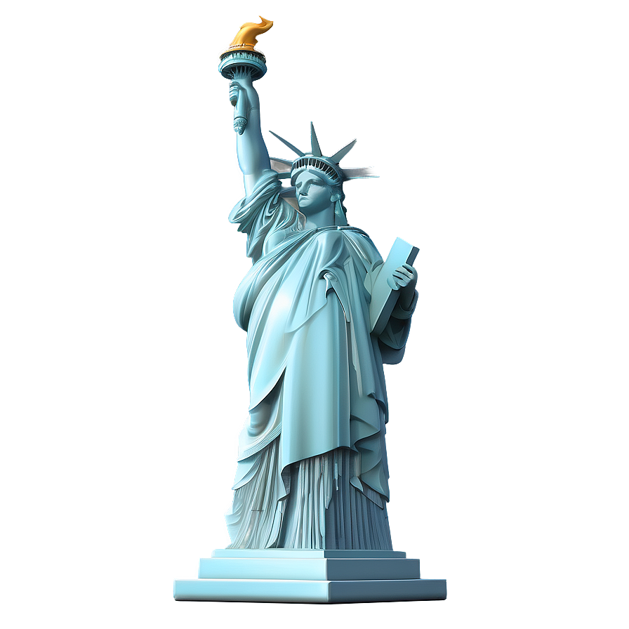 3d Rendered Statue Of Liberty Png Fja8