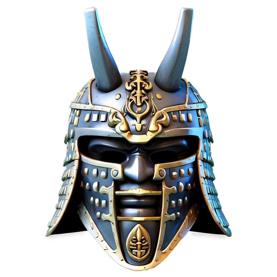 3d Samurai Helmet Png Agt76