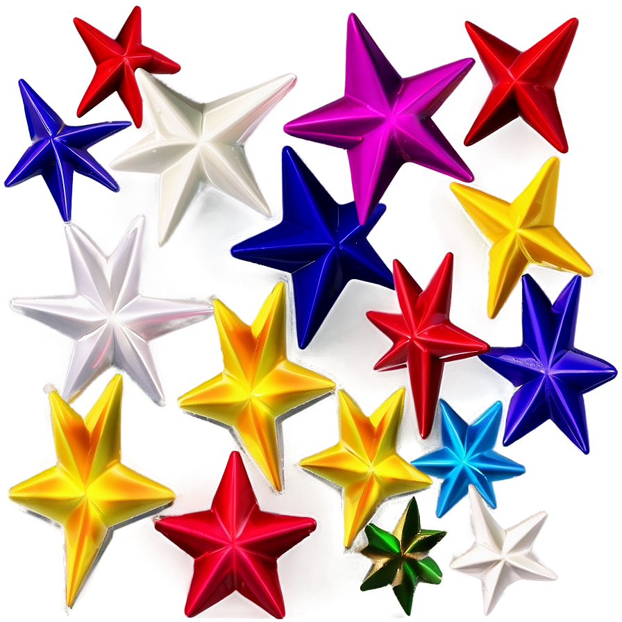 3d Star Pattern Png Tve51