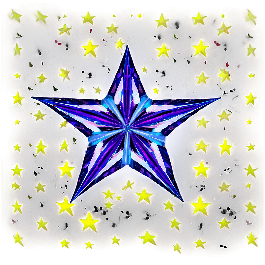 3d Star Pattern Png Wou43