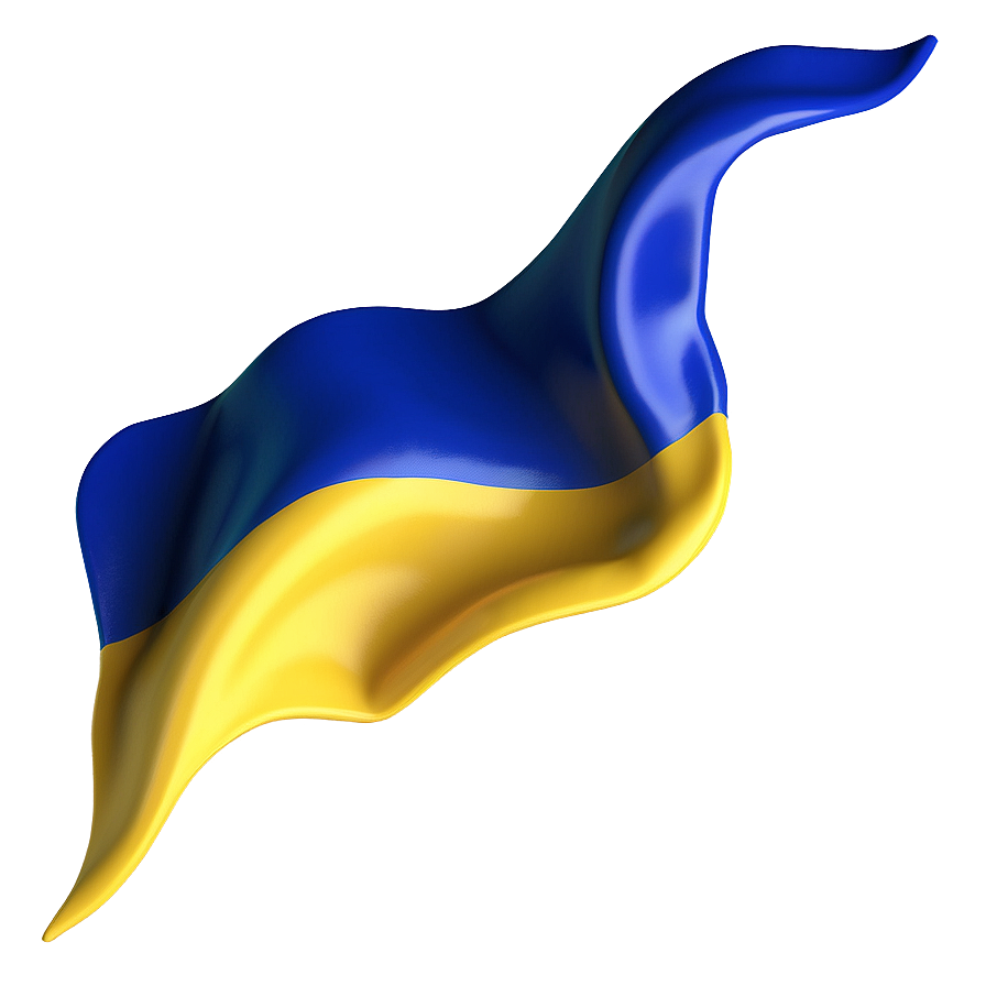 3d Ukraine Flag Png 05242024