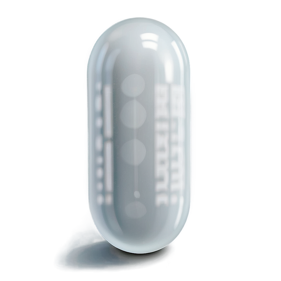 3d White Capsule Png Mgv14