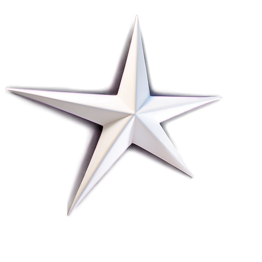 3d White Star Png Yhf