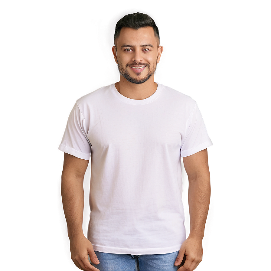 3d White T-shirt Mockup Png 75