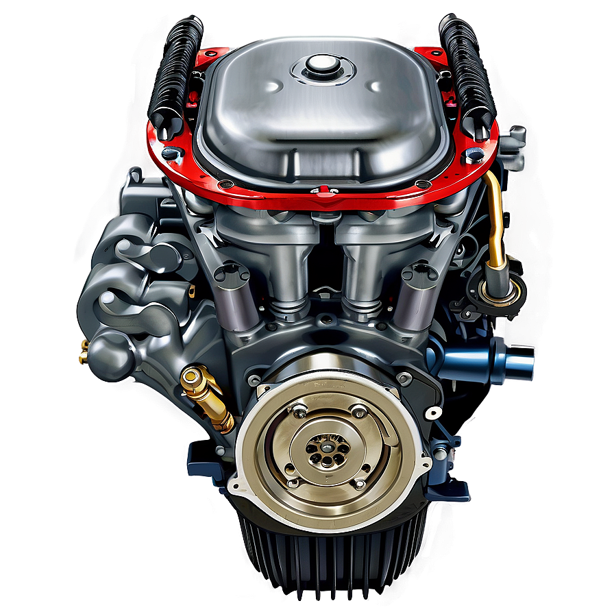 4 Cylinder Car Engine Design Png Dxg