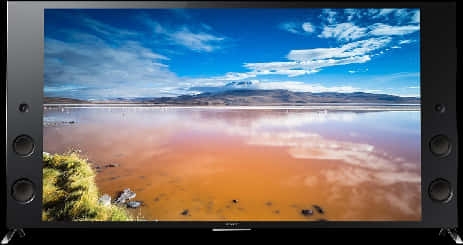 4 K T V Displaying Landscape