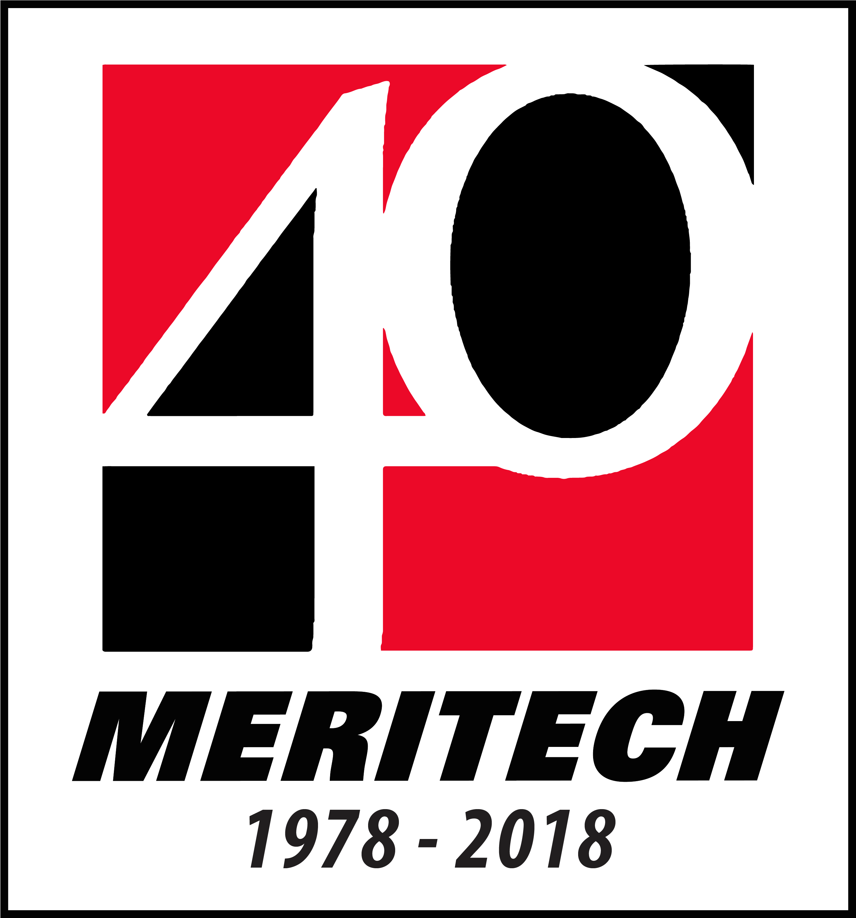 40th Anniversary Meritech Logo