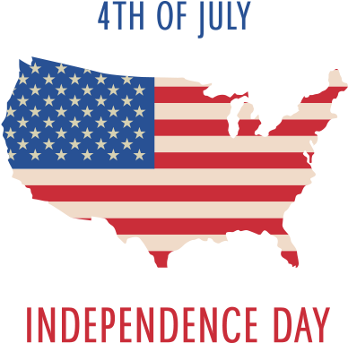 4thof July Independence Day U S A Map