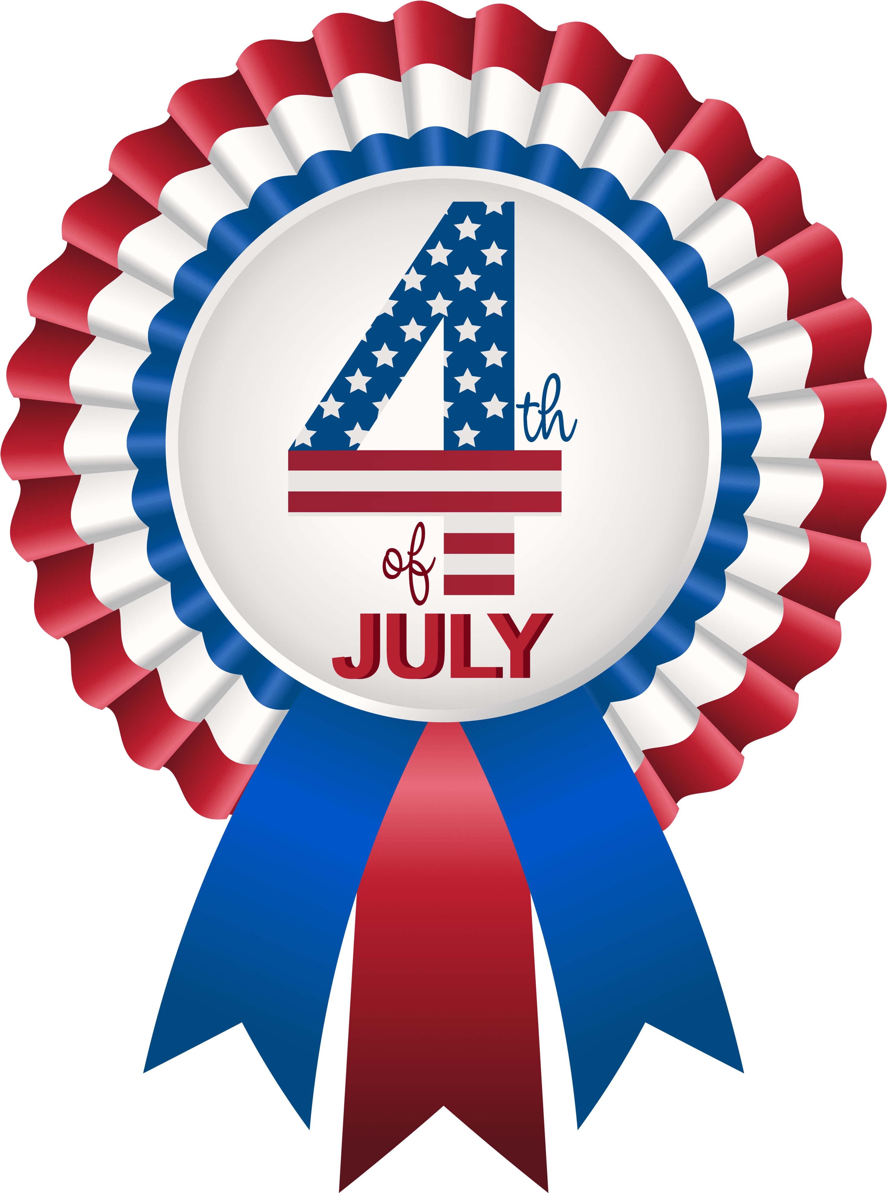 4thof July Ribbon Badge