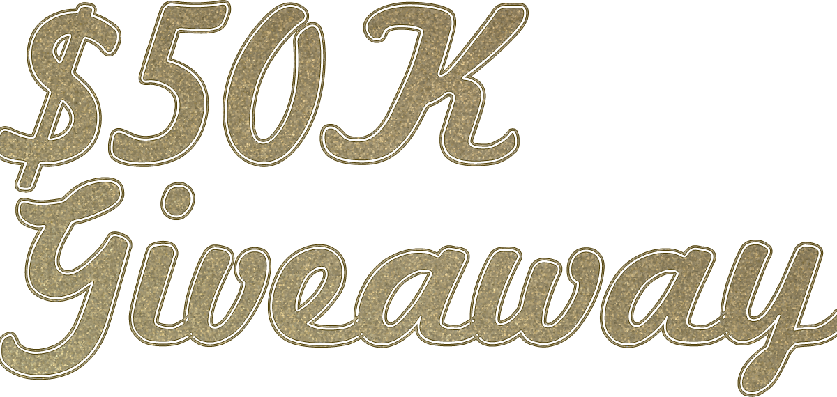 50 K Giveaway Text Graphic