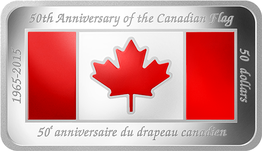 50th Anniversary Canadian Flag Commemorative Coin
