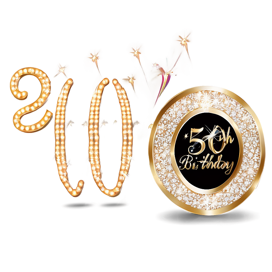 50th Birthday Glitz & Glam Png 06272024