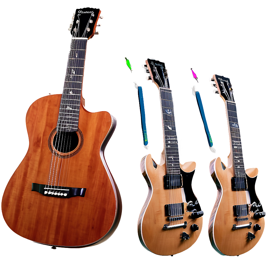 7-string Guitar Png Gbn