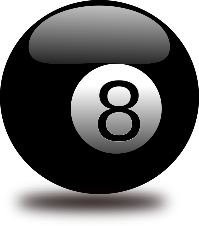 8 Ball Pool Black Ball Graphic