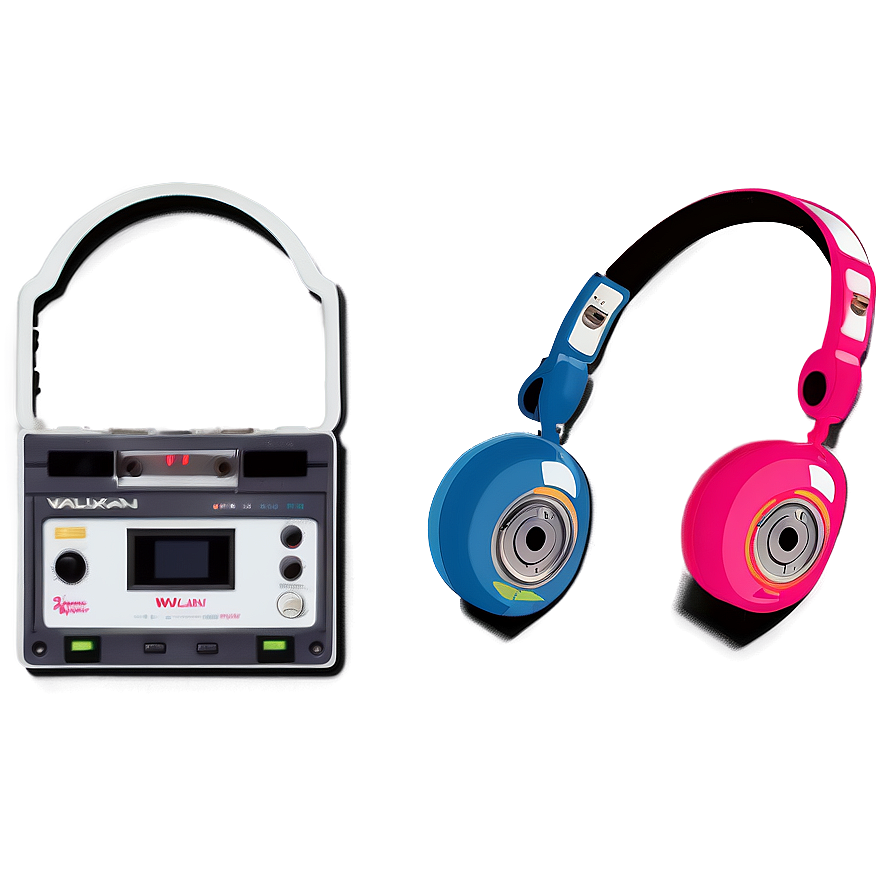 80s Style Walkman Illustration Png 81