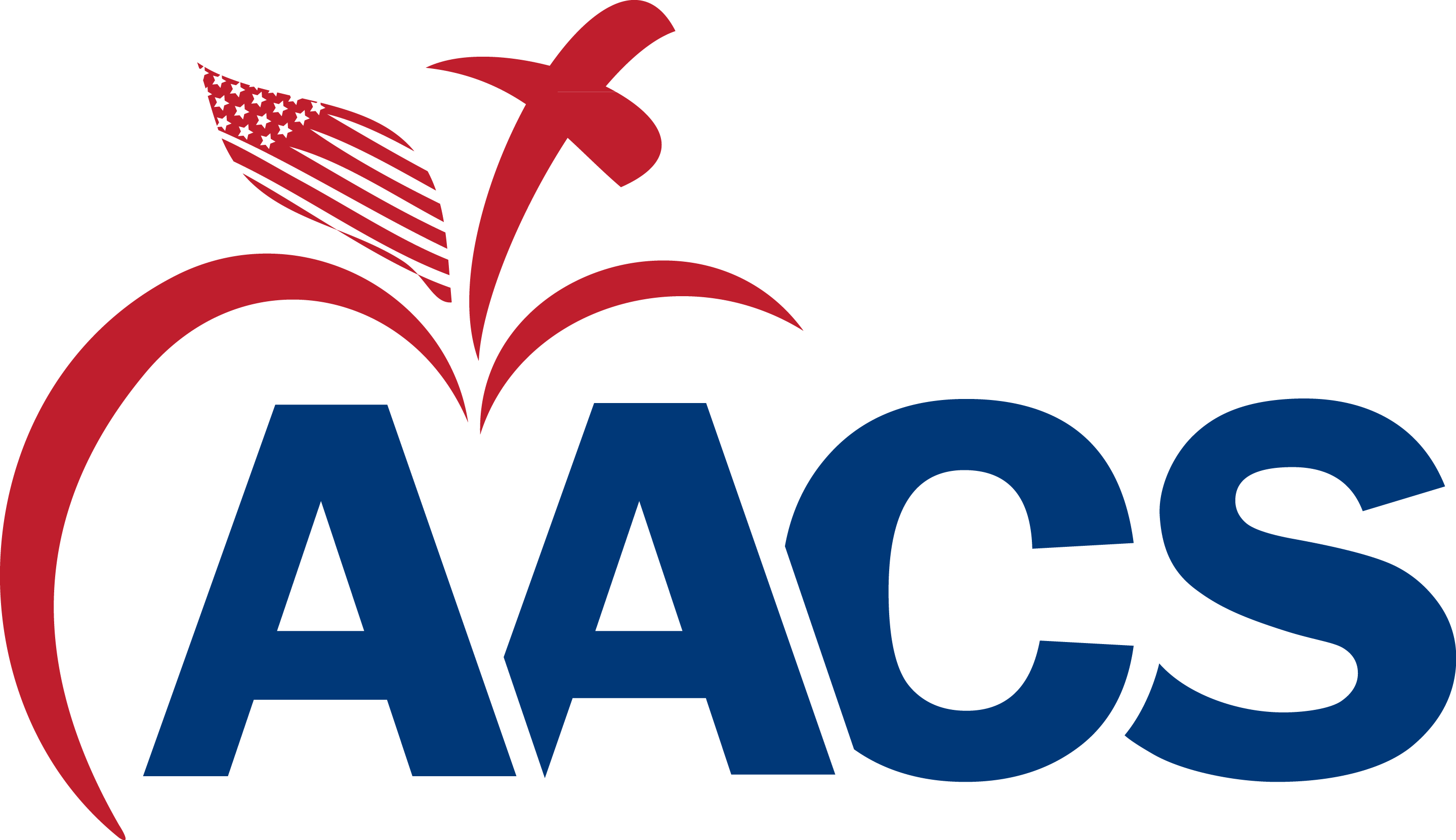 A A C S Logo Red Blue