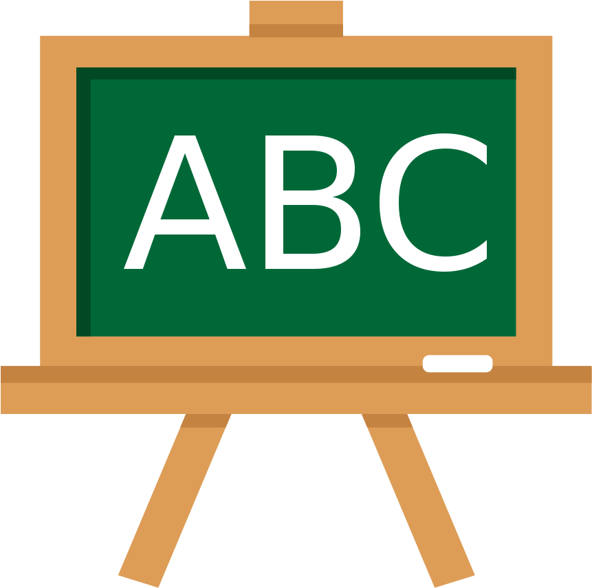 A B C Letterson Blackboard