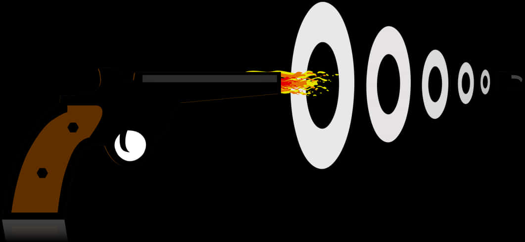 A Black Object With Fire Coming Out Of It