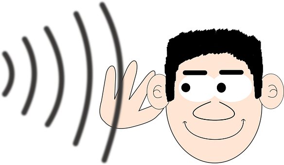 A Cartoon Of A Man With His Hand Up