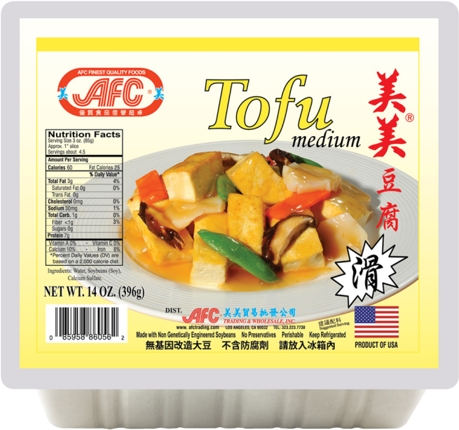 A F C Medium Tofu Packaging