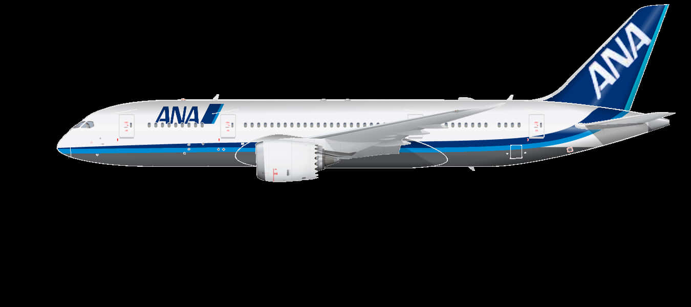 A N A Boeing787 Dreamliner Side View