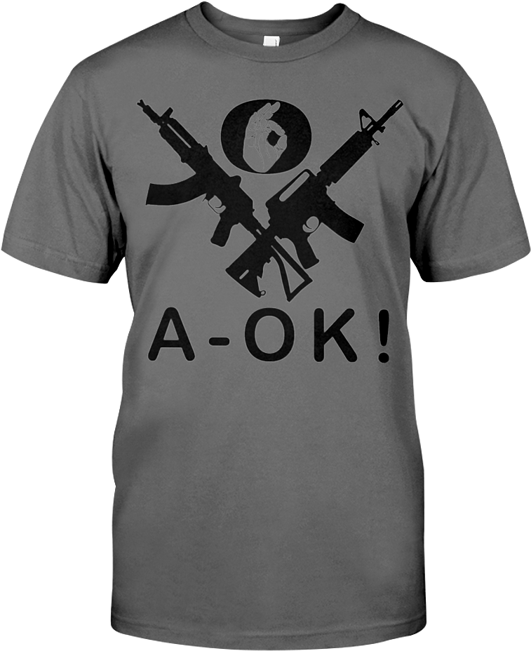 A O K Gun Tshirt Design