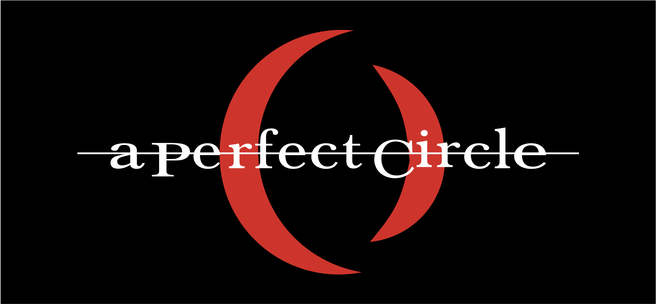 A Perfect Circle_ Band Logo_ Red On Black