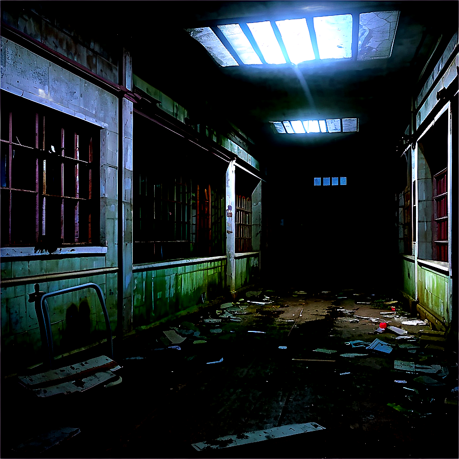 Abandoned Asylum Horror Png Cev31