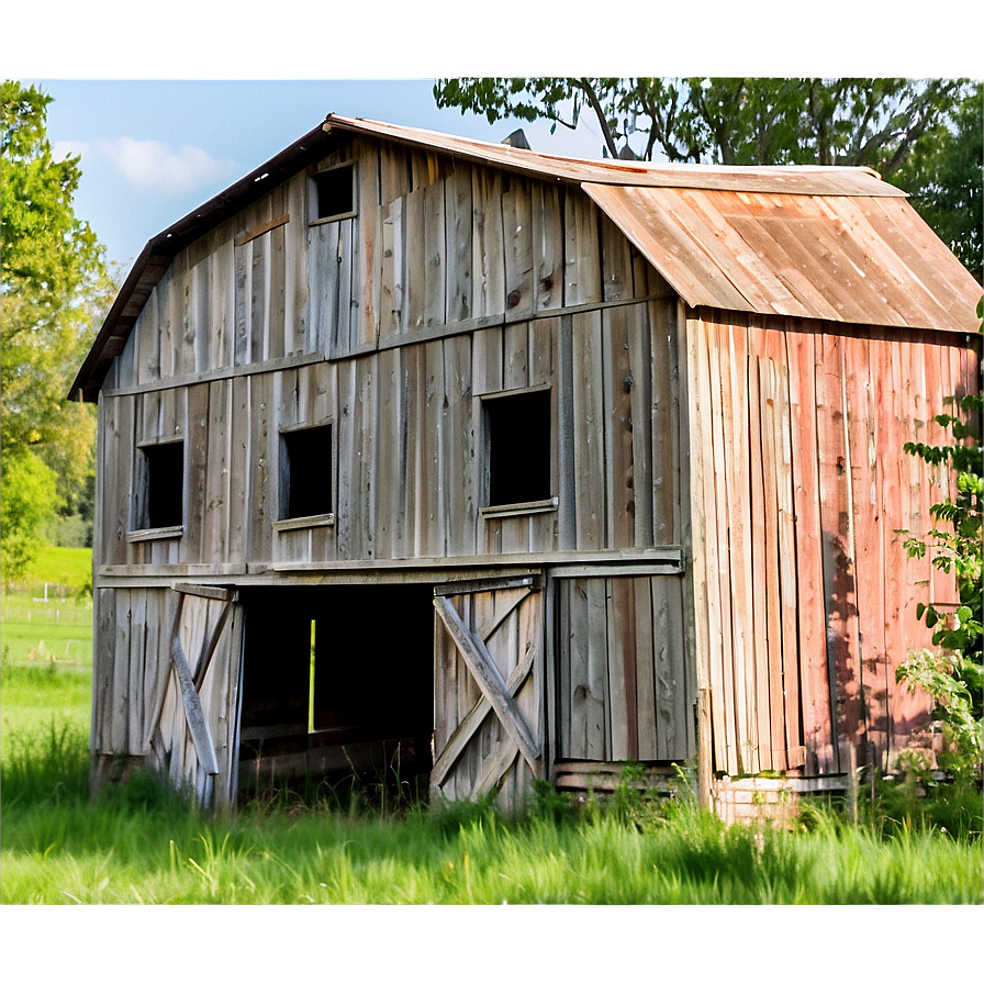 Abandoned Barn Scene Png 06122024