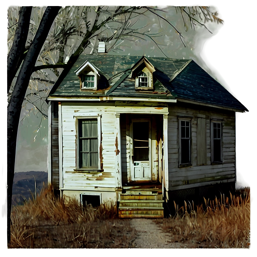 Abandoned House Vector Png 2