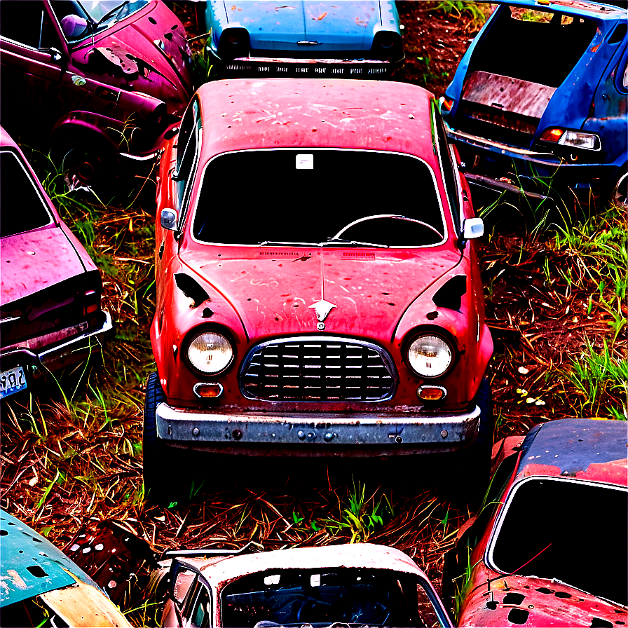 Abandoned Junkyard Cars Png Gfm